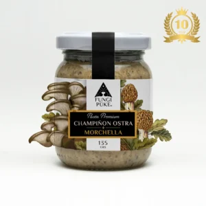 Pasta de Hongos de champiñon ostra y morchella al natural