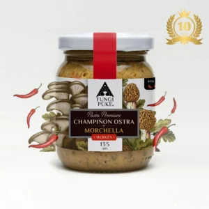 Pasta de Hongos de champiñón ostra y morchellas con un toque de merkén